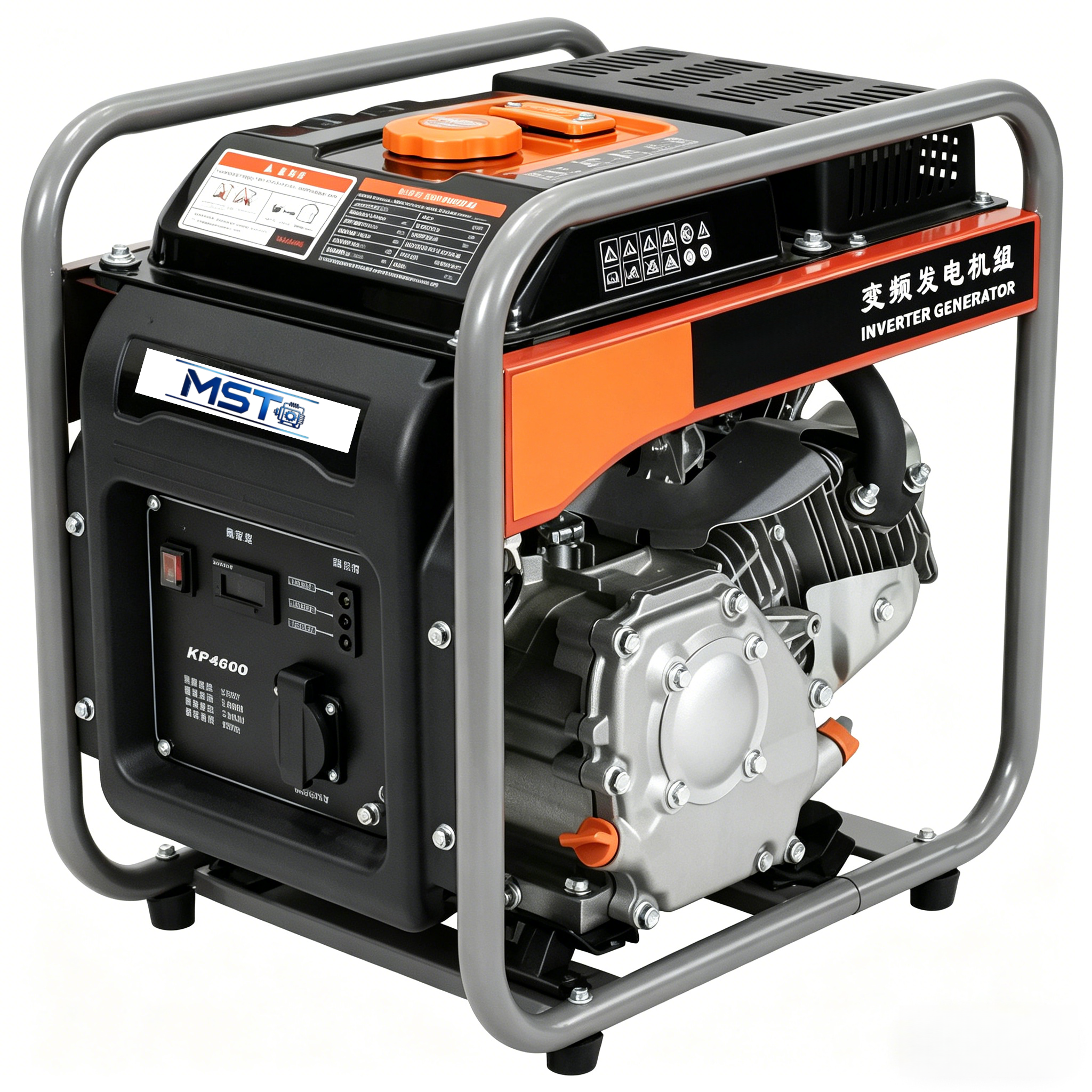8kW 420cc 4-Stroke Air-Cooled OPEN FRAME GASOLINE INVERTER GENERATOR SET 230V 50Hz 12V DC Electric Start