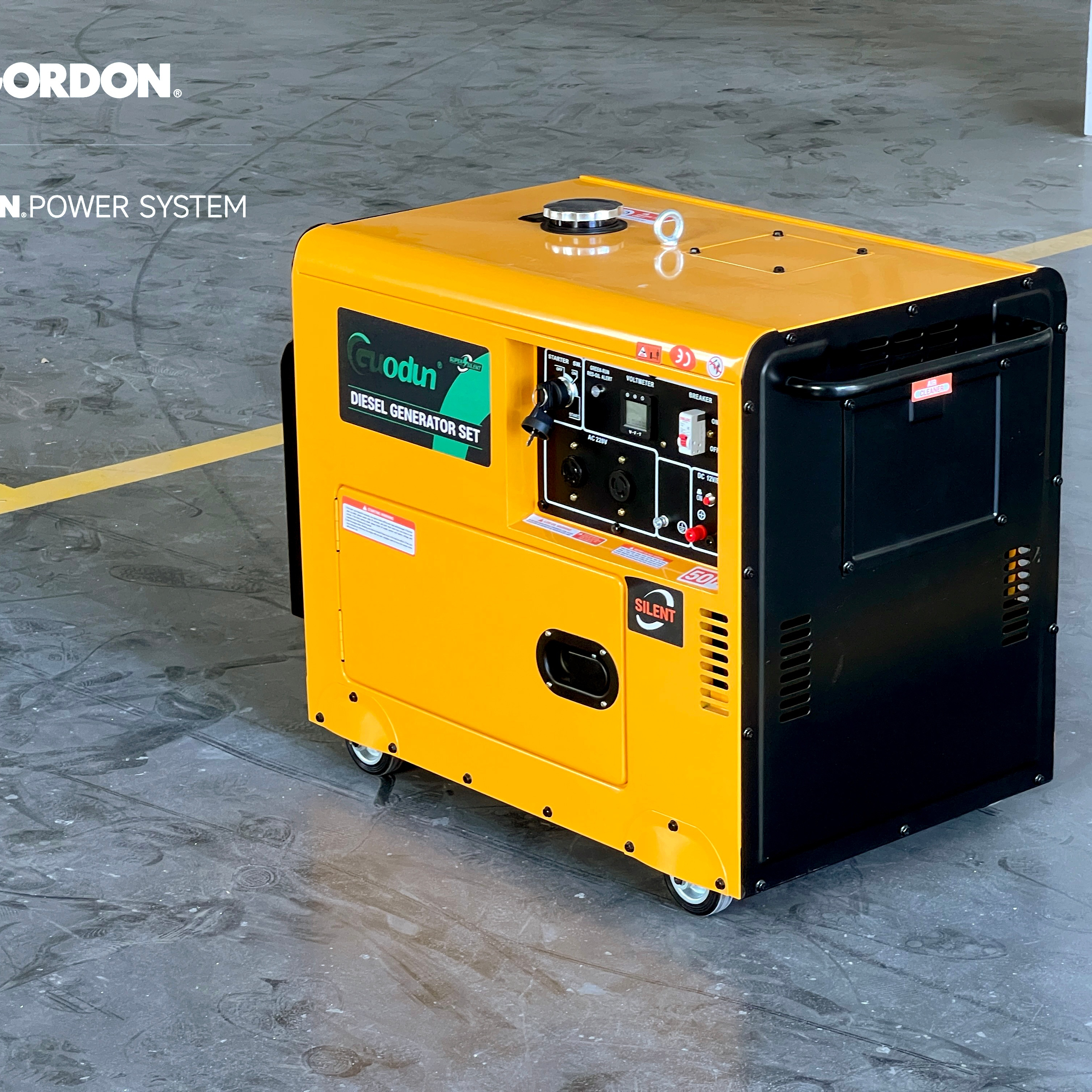 3 Phase 6kw Silent diesel Generator 6.5kva Pure Copper Diesel Generator Water Cooled for Industrial