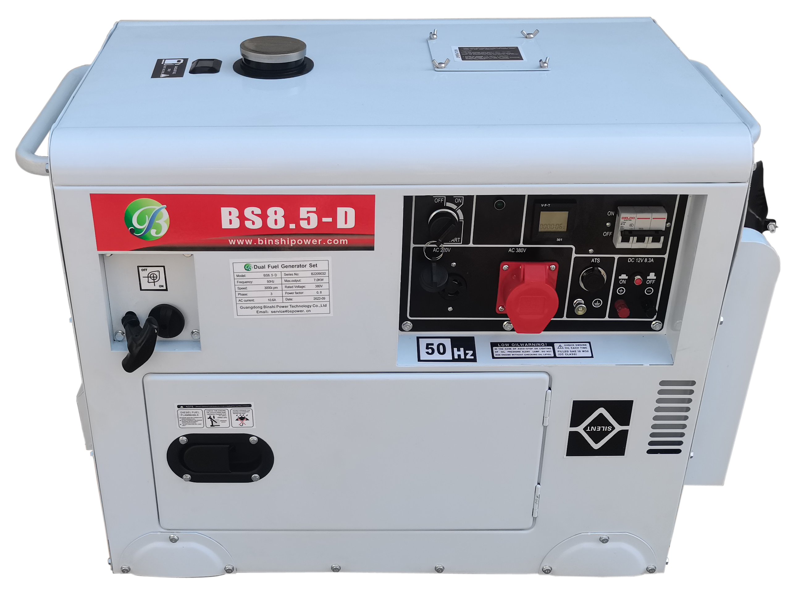 5KW 8KW 10KW 15kw Portable Gas Generator Dual Fuel Generator Set LPG Biogas Generator with Wheels for Home Use