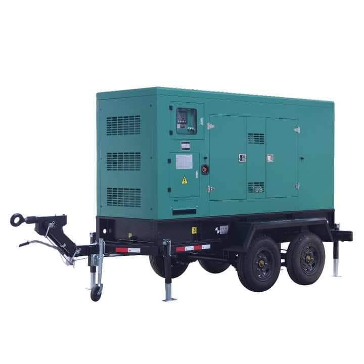 Movable 10kva 20kva 30kva 40kva 40KW 50kva Silent diesel Power Generator Set for 40 kw Silent Trailer diesel Generator