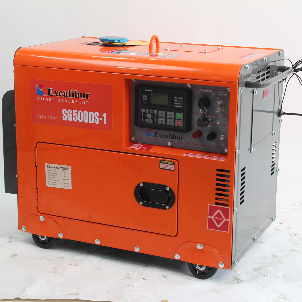 Excalibur Wholesale 220v 380v 5000w Diesel Generator Customization Accepted 3kw 4kw 5kw 6kw Super Silent Generator