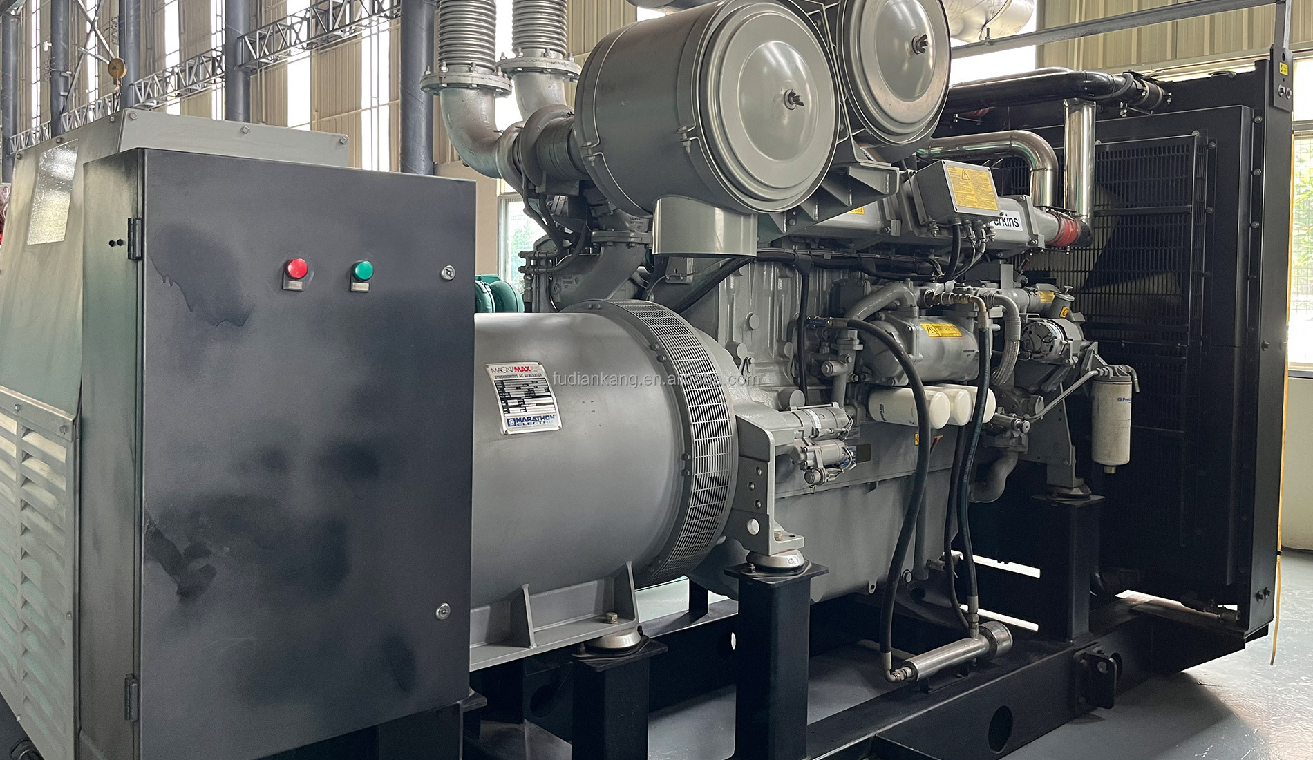 Used 4006-23TAG3A Generator Set Diesel Genset, 640KW 800KVA Second-hand Standby Power Generators, 400V 50Hz Backup Gensets