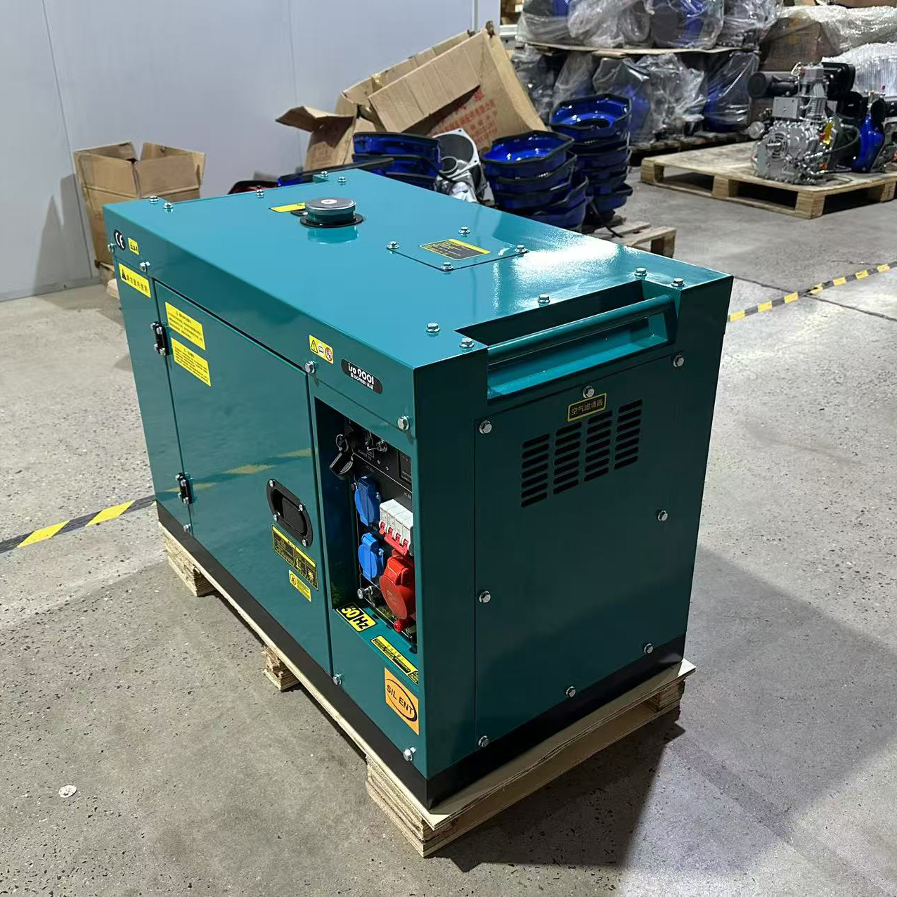 Leanko Power LK1200W 1.2kW Mobile Trailer Diesel Generator Rainproof Canopy 3000/3600RPM for Outdoor Events