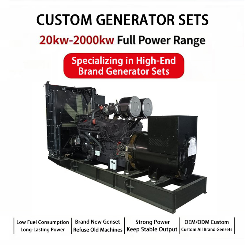 Cummins Diesel Generator Set Custom High Power Genset Engine 200kw-2000kw Backup Standby Power Plant Generator Group