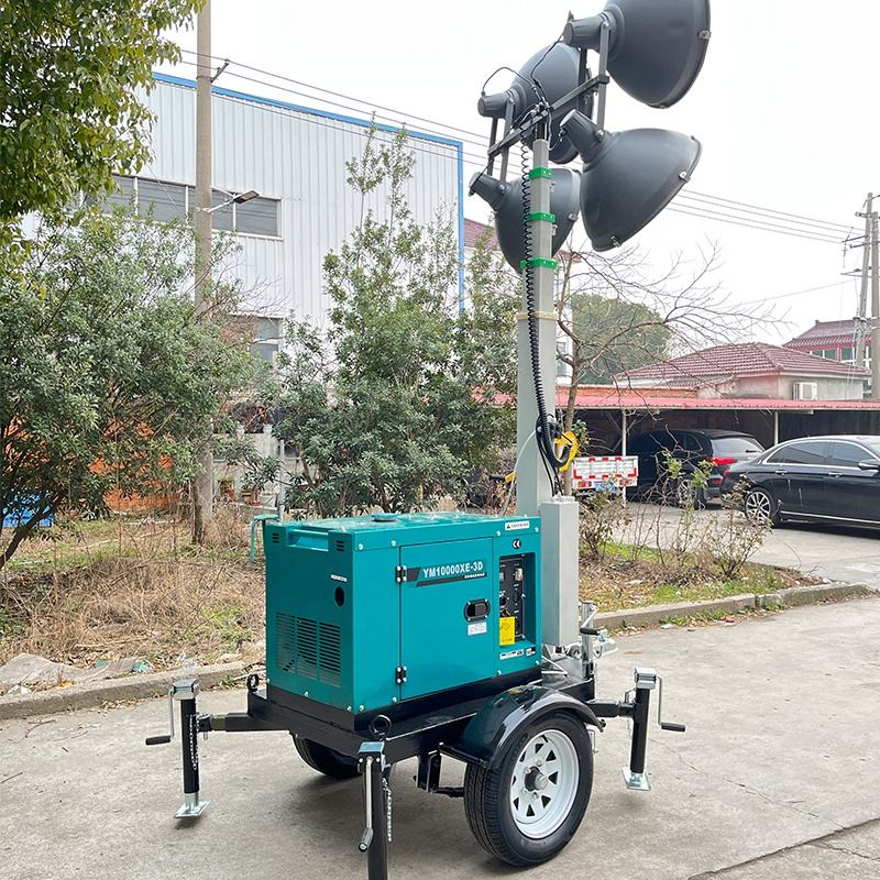 Factory Price Brushless Alternator16kw 20kva Trailer Soundproof Mobile Silent Diesel Light Tower Generator with Smartgen