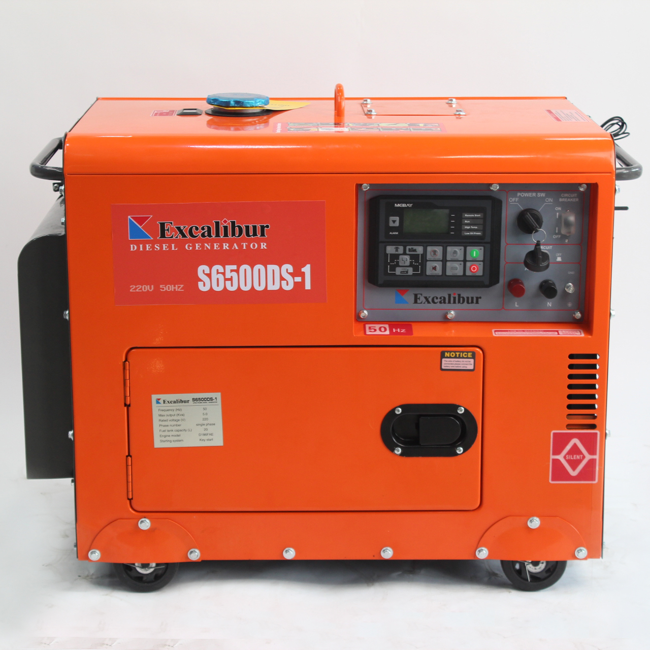 Excalibur Wholesale 220v 380v 5000w Diesel Generator Customization Accepted 3kw 4kw 5kw 6kw Super Silent Generator