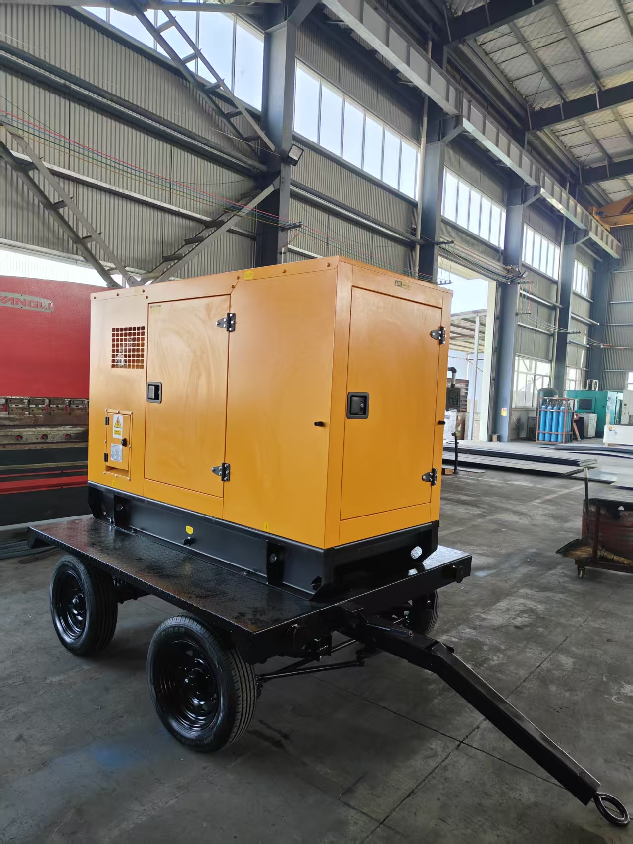 50kVA 40kW Trailer Diesel Generator Outdoor Construction Power Genset