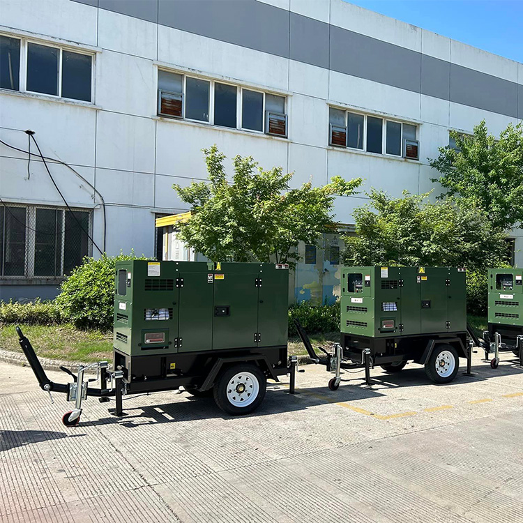 Reliable Soundproof Mobile Power by 60kva 70kva 80kva Perkings Silent Trailer Electricity Diesel Generation Generator Set