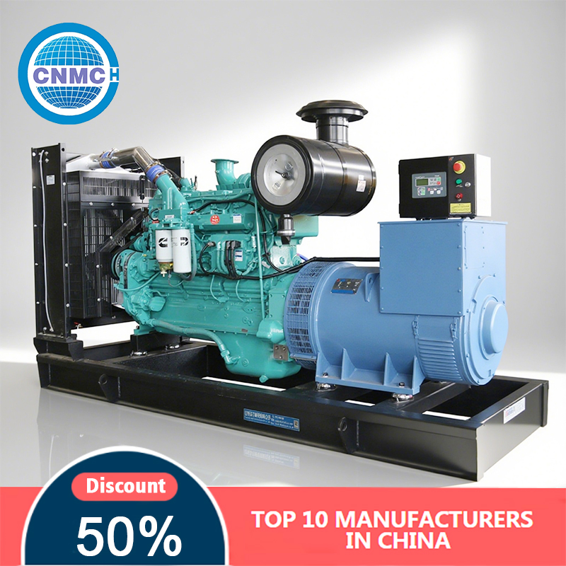 500-750kw Open Frame Gas Generator Set Natural Gas/LPG/Biogas 3-Phase 380V Water-Cooled with ATS