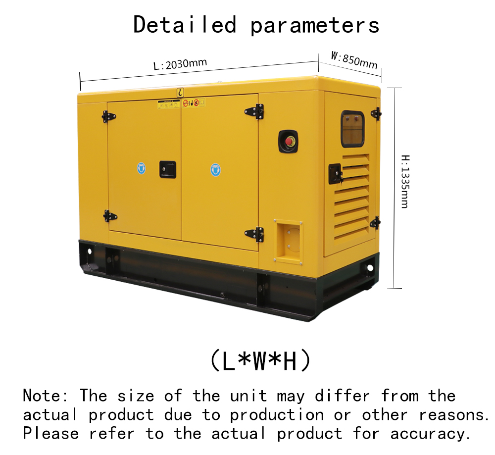 Silent Diesel Generator 3 Phase 30kw Diesel Generator 15kw 20kw 25kw 35kva Low Noise Low Fuel Consumption Home Backup Generator