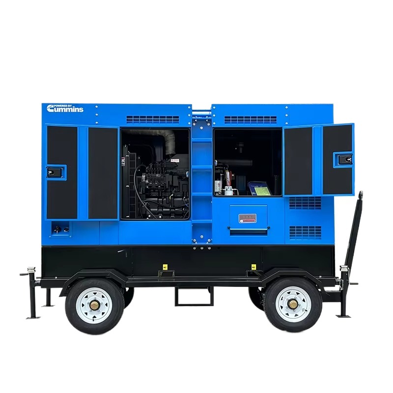 Mobile Power Station 150KW Silent Diesel Generator Trailer with Auto Start ATS 50/60Hz Wheels