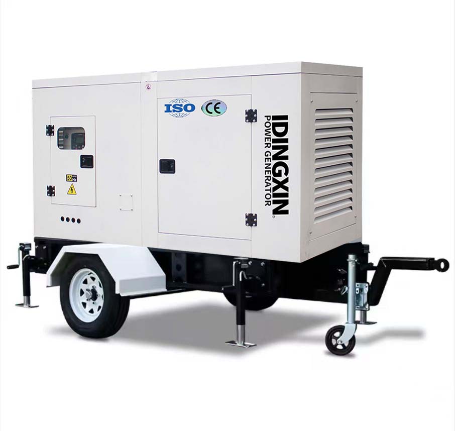 Trailer Silent Type diesel Generators 30kVA 40kW 50kVA100kVA Portable High-speed Generator Set Suitable for Road Use and Outdoor