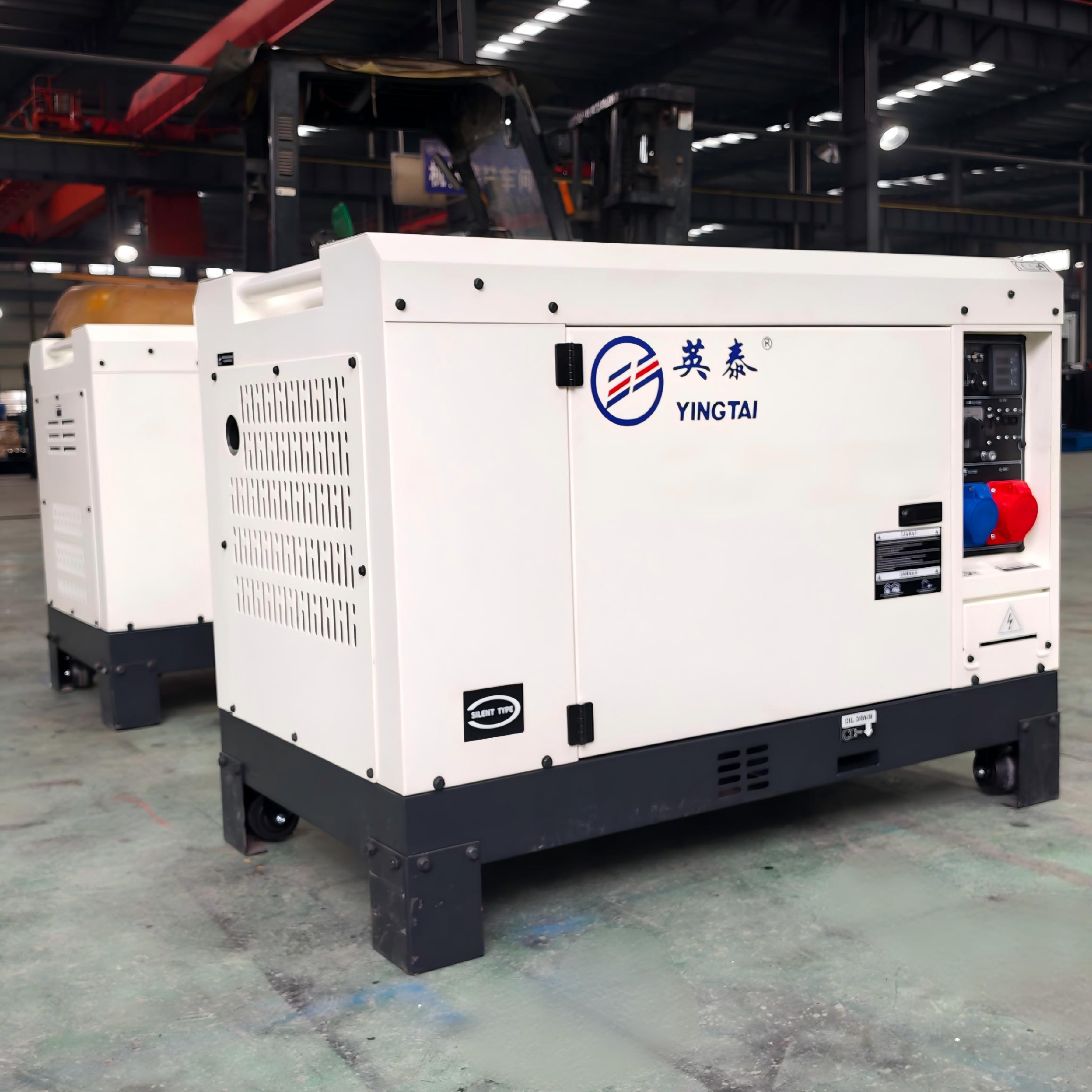 Yingtai Diesel Generator Set 5kW 10kW 15kW 20kW Silent Type 230V 400V ATS Brushless Generator