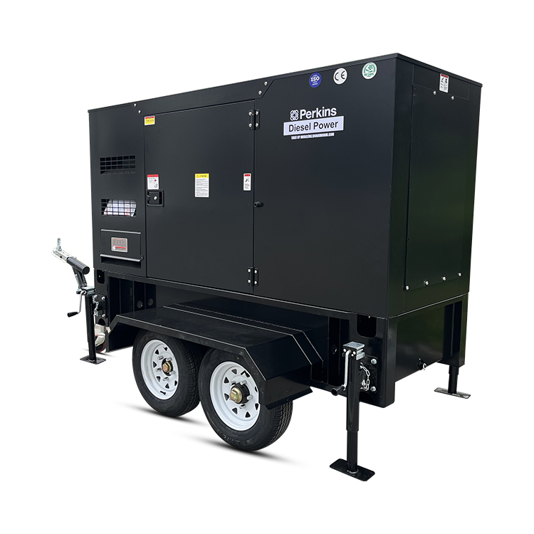Reliable Soundproof Mobile Power by 60kva 70kva 80kva Perkings Silent Trailer Electricity Diesel Generation Generator Set