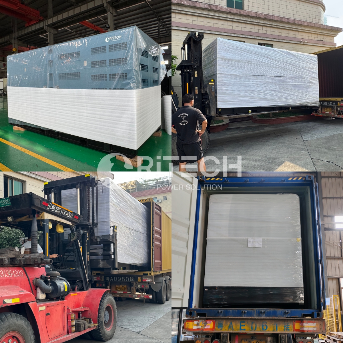 Ritech 20kw 30kw 40kw 60kw 50kw 75kw Silent Soundproof Natural Gas Generators Set For Home Three Phase Electric Power Generator