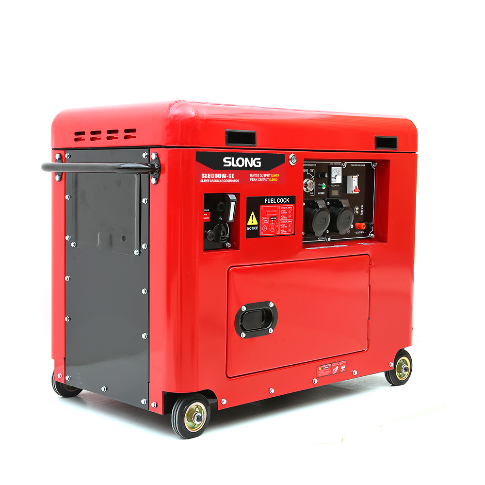 Slong 5kw 6kw 7kw 8kw 9kw Super Silent Gasoline Generator Unit For Home Electric Silent Generator Gasoline Genset