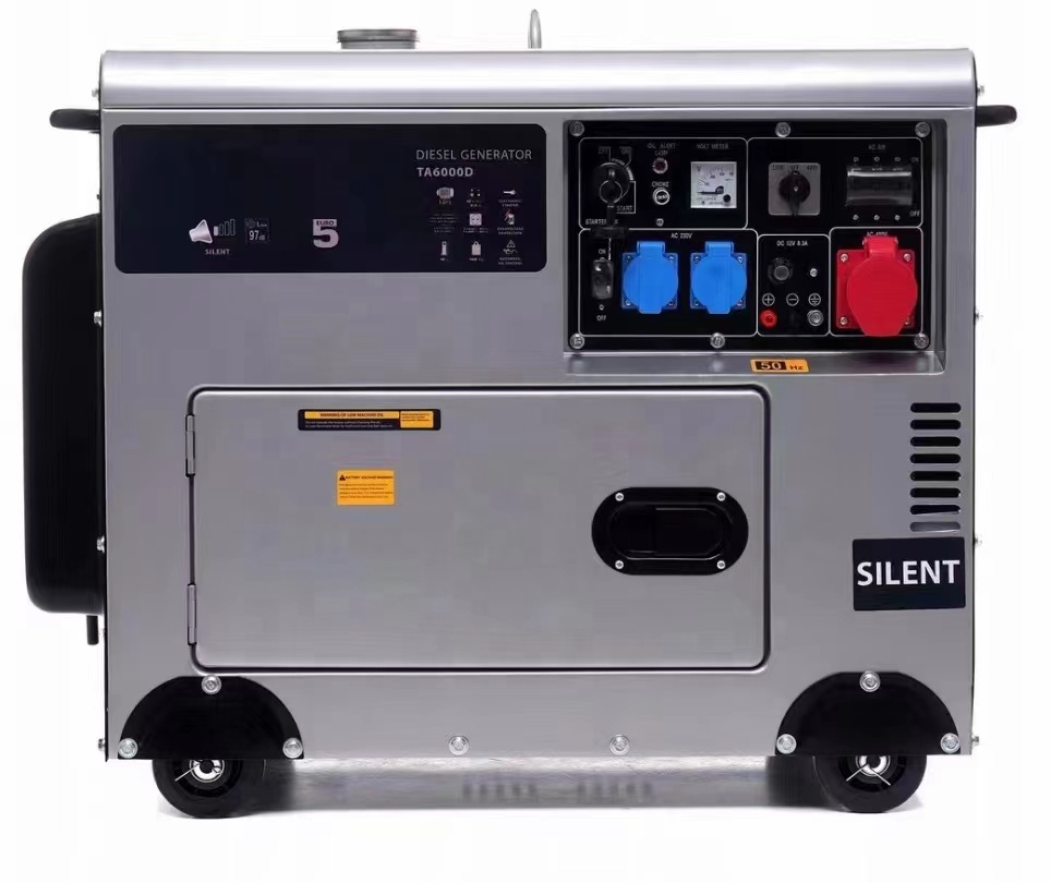 High Quality 3KW 5KW 6KW 10KW Silent Diesel Generator Set 10kva Genset Price Portable Soundproof Inverter Diesel Generator
