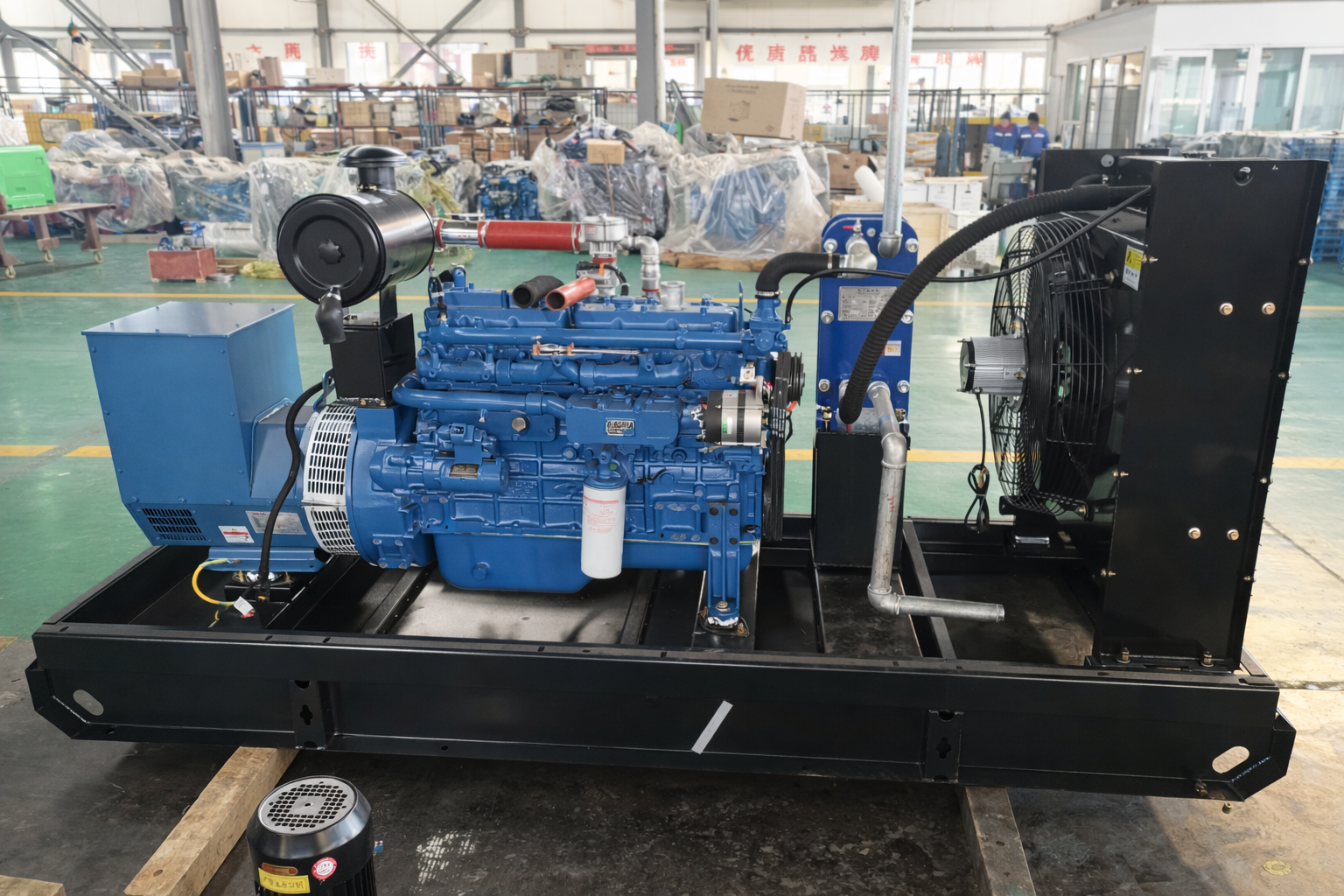 80KW Syngas/Biogas/Natural Gas LPG Water Cooled 95% Efficiency 400V 50/60Hz Brushless Auto Start Remote Start Turbine Generator