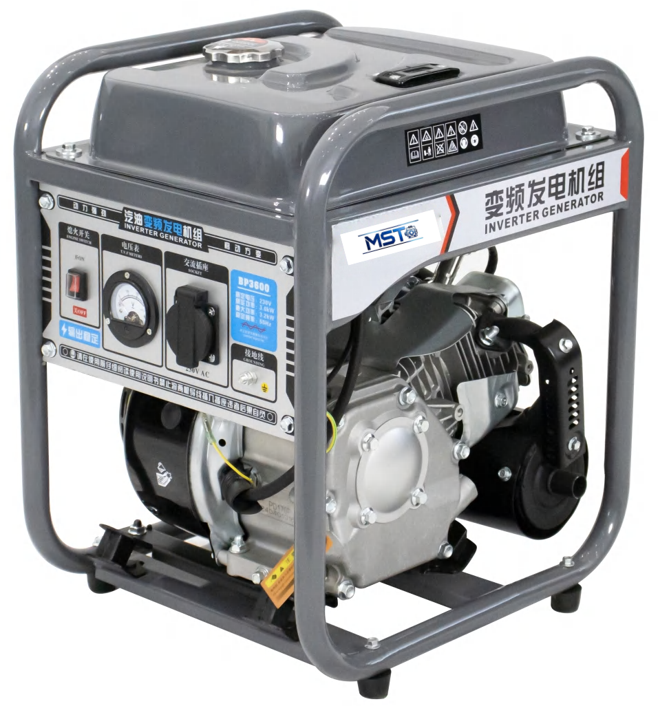 8kW 420cc 4-Stroke Air-Cooled OPEN FRAME GASOLINE INVERTER GENERATOR SET 230V 50Hz 12V DC Electric Start