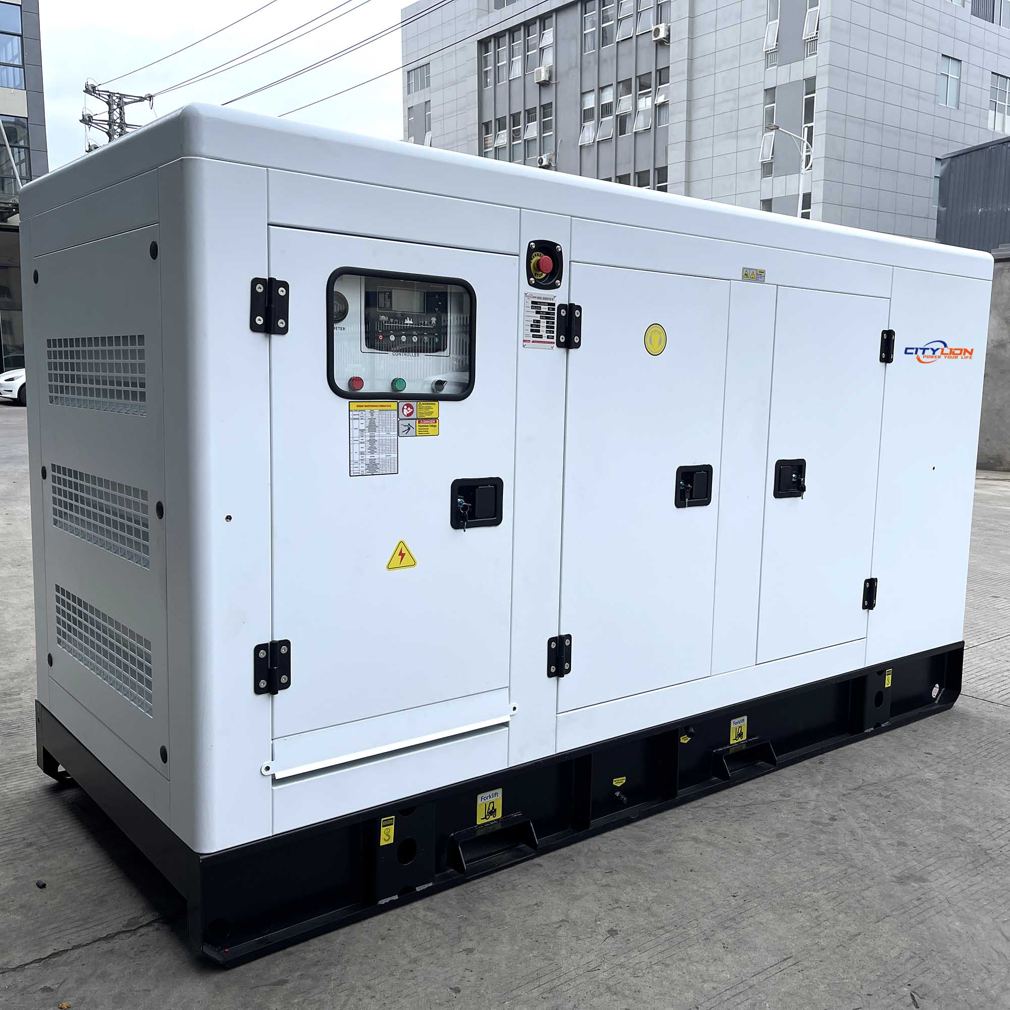 Citylion 80KW 100KW Silent Type Diesel Portable Generator 80KVA 100KVA Set Genset with 50Hz Frequency and 480V Rated Voltage