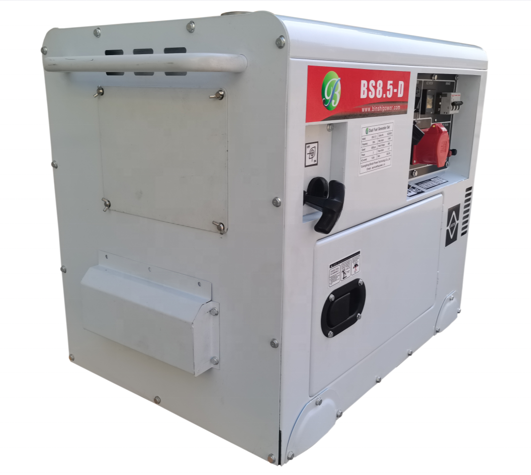 Open Type 11KW 12KW 13KW 14KW 17KW 18KW Portable Dual Fuel Gas Generator Set 2 Cylinder Natural Gas Gasoline Petrol Inverter