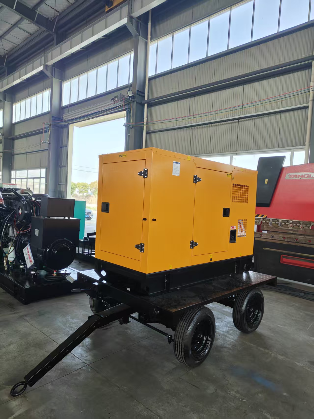 50kVA 40kW Trailer Diesel Generator Outdoor Construction Power Genset
