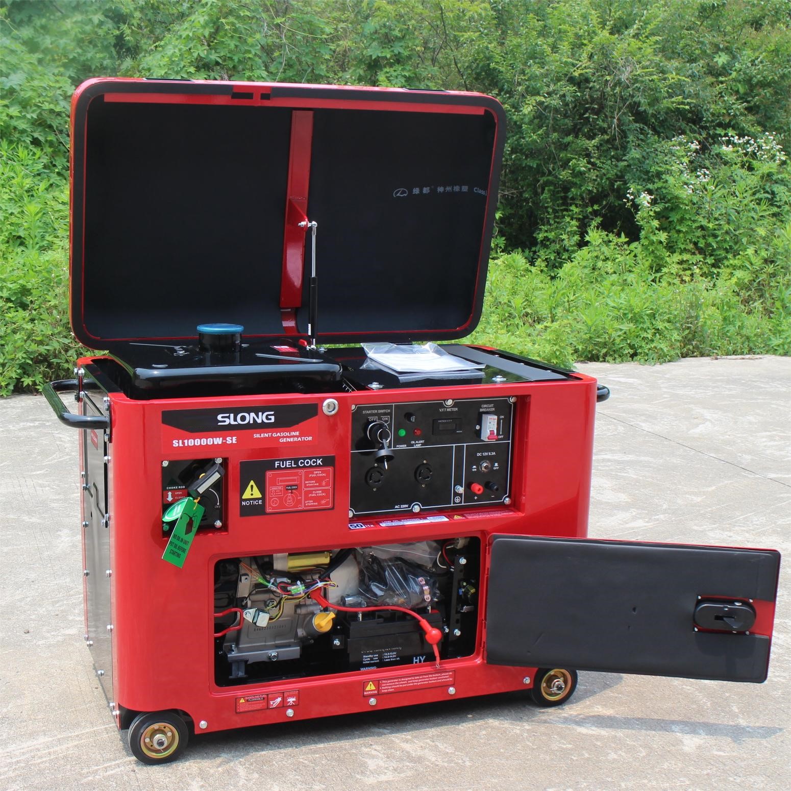 Slong 5kw 6kw 7kw 8kw 9kw Super Silent Gasoline Generator Unit For Home Electric Silent Generator Gasoline Genset