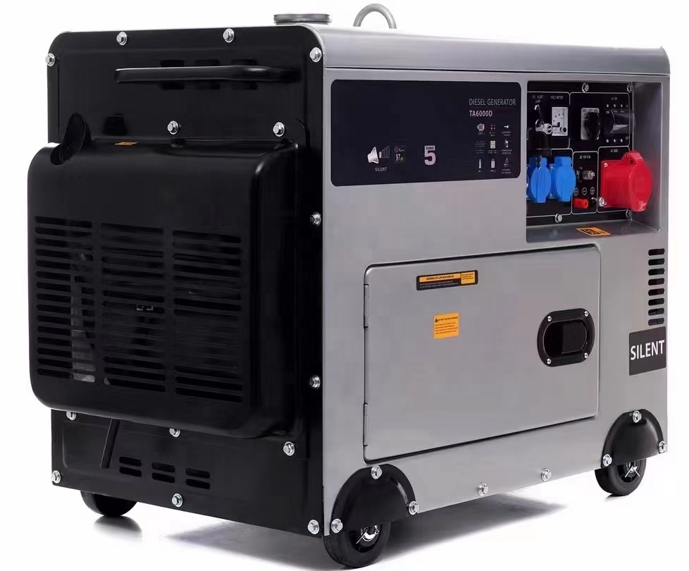 High Quality 3KW 5KW 6KW 10KW Silent Diesel Generator Set 10kva Genset Price Portable Soundproof Inverter Diesel Generator