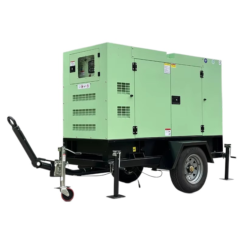 Mobile Power Station 150KW Silent Diesel Generator Trailer with Auto Start ATS 50/60Hz Wheels