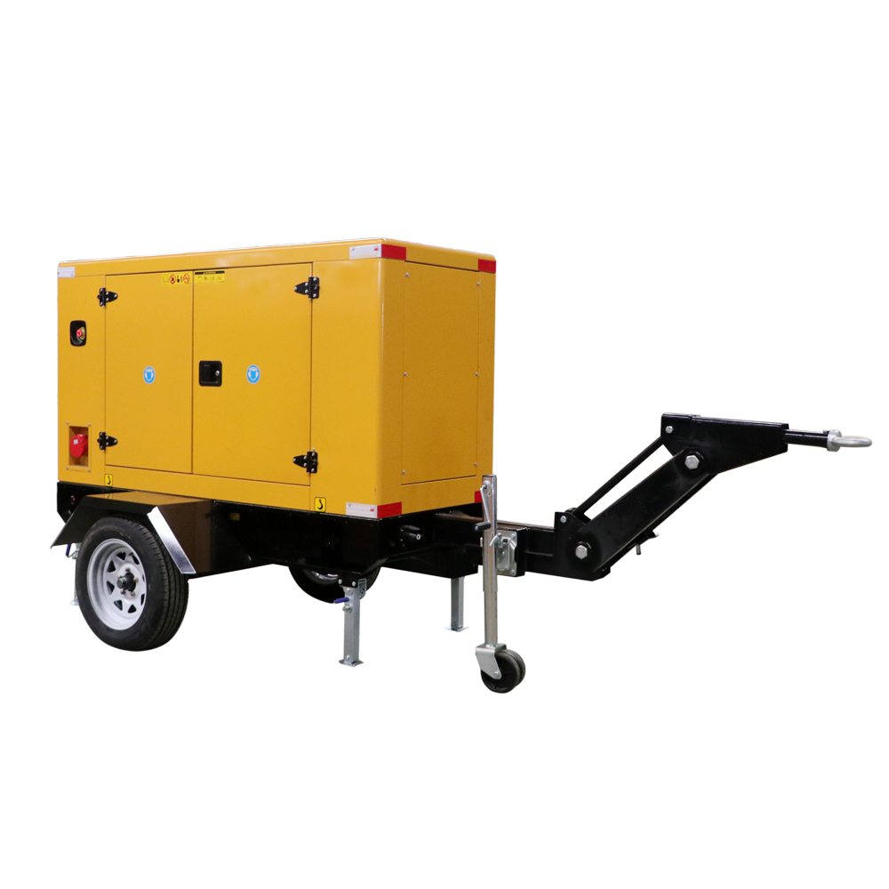 65 KVA Mobile Trailer Diesel Generator Set 20-50Kw Three Phase 50/60Hz 230V Auto Start ATS Portable 1800 RPM Water Cooled