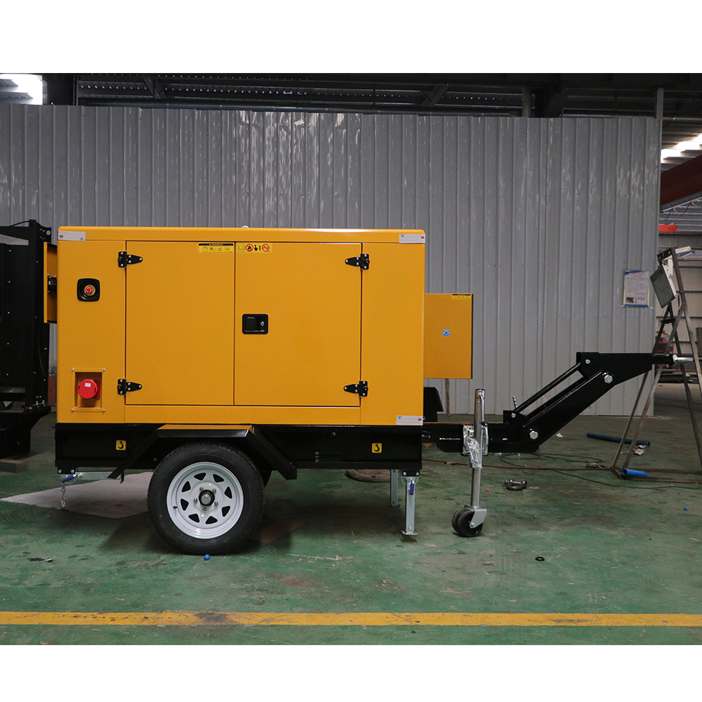 65 KVA Mobile Trailer Diesel Generator Set 20-50Kw Three Phase 50/60Hz 230V Auto Start ATS Portable 1800 RPM Water Cooled