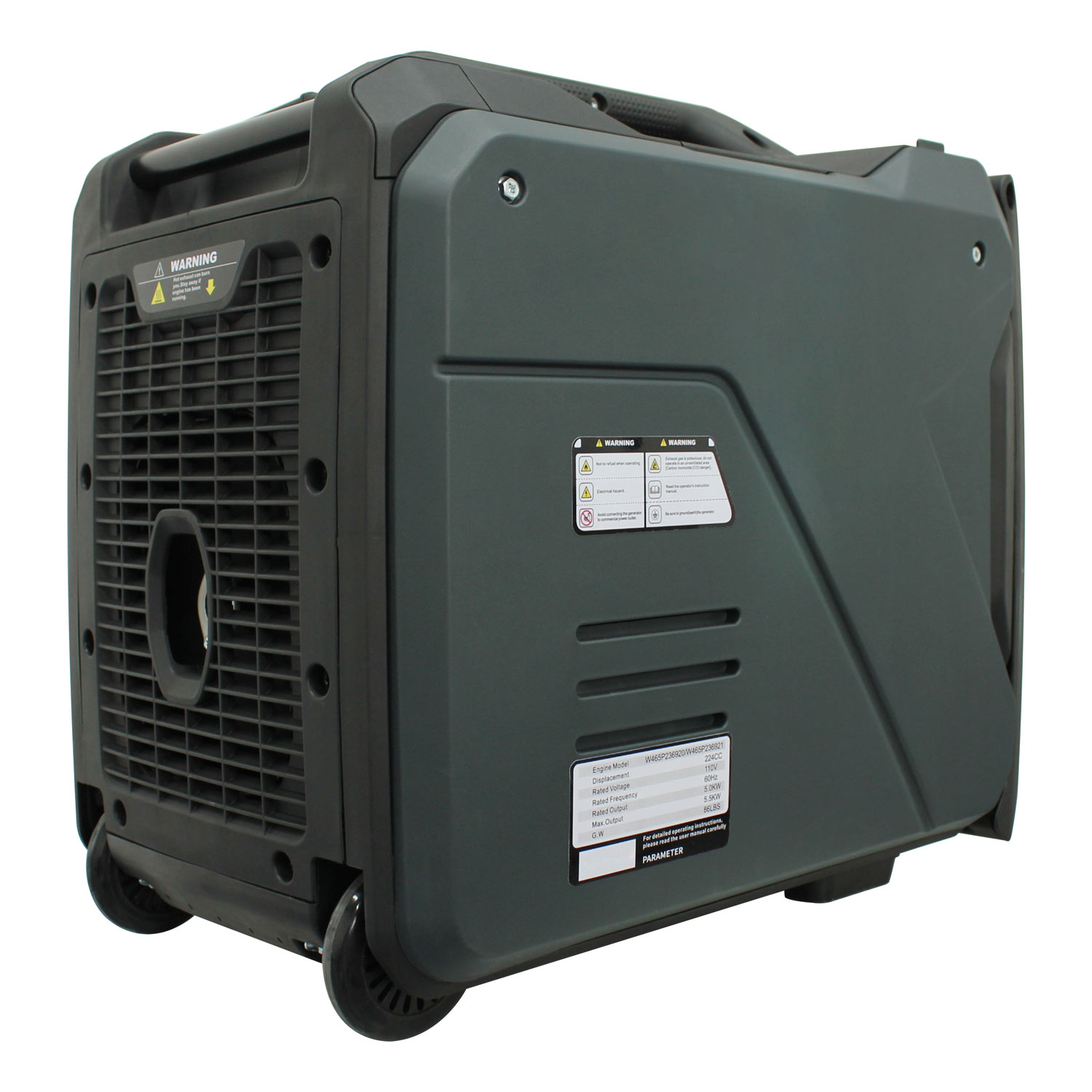 High Efficiency Air-Cooled 4-Stroke Gasoline Generator 5KW Quiet Natural Gas/Gasoline Home Portable AC 50/60Hz Eco-Friendly
