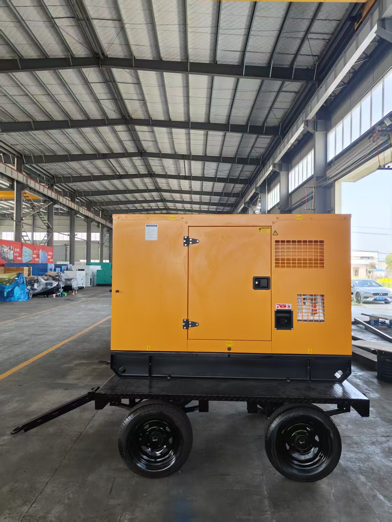 50kVA 40kW Trailer Diesel Generator Outdoor Construction Power Genset