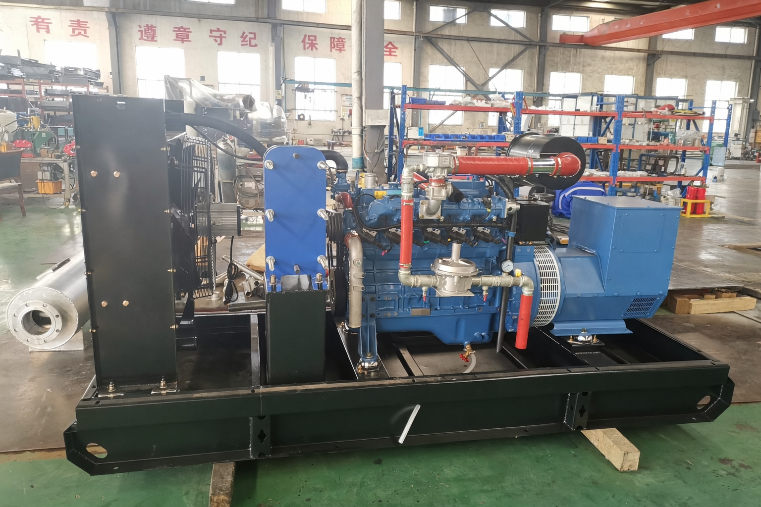 80KW Syngas/Biogas/Natural Gas LPG Water Cooled 95% Efficiency 400V 50/60Hz Brushless Auto Start Remote Start Turbine Generator