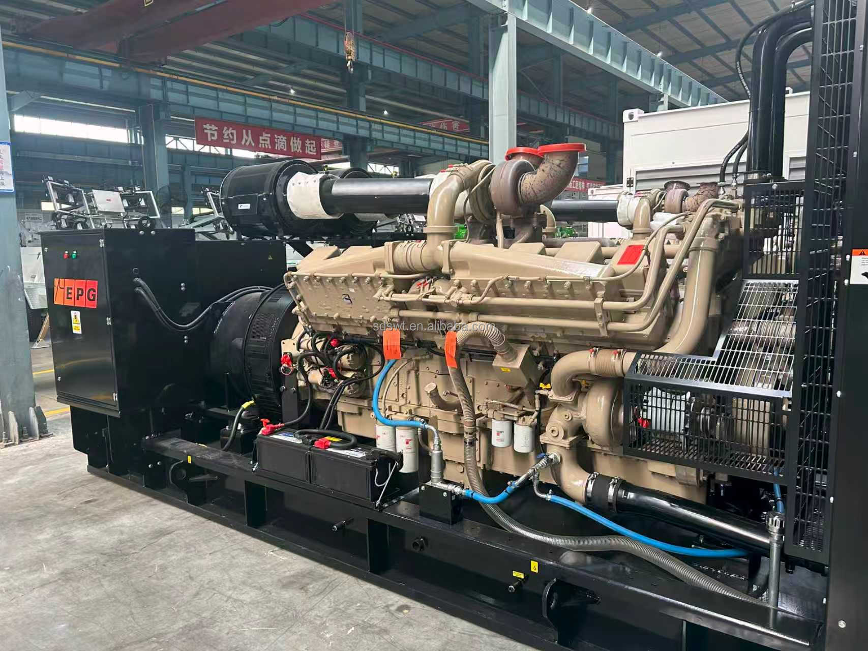 Factory Sales 800KW KTA38-G5 Gas Turbine Generator Set Natural Gas Continuous Power Electric Start Auto Open Water Cooling