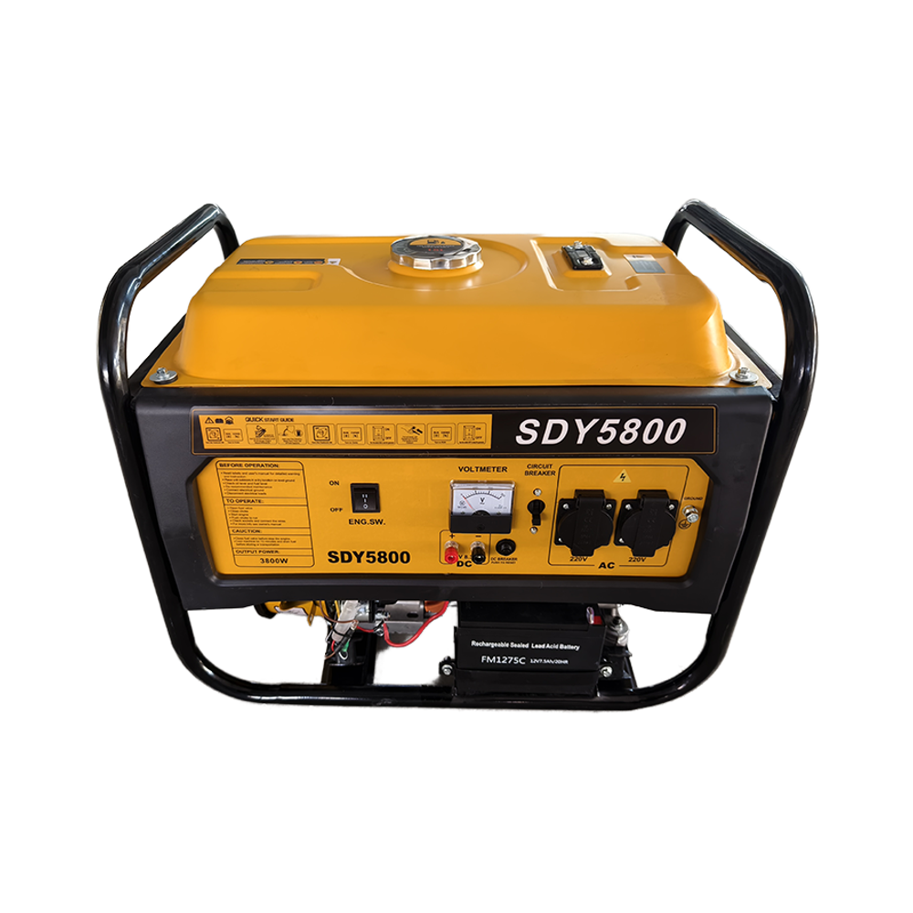 1500w 2500w 3kw 5500w Electric Start Portable Silent Home Power Petrol Gasoline Inverter Generator Set with Handle and Wheel