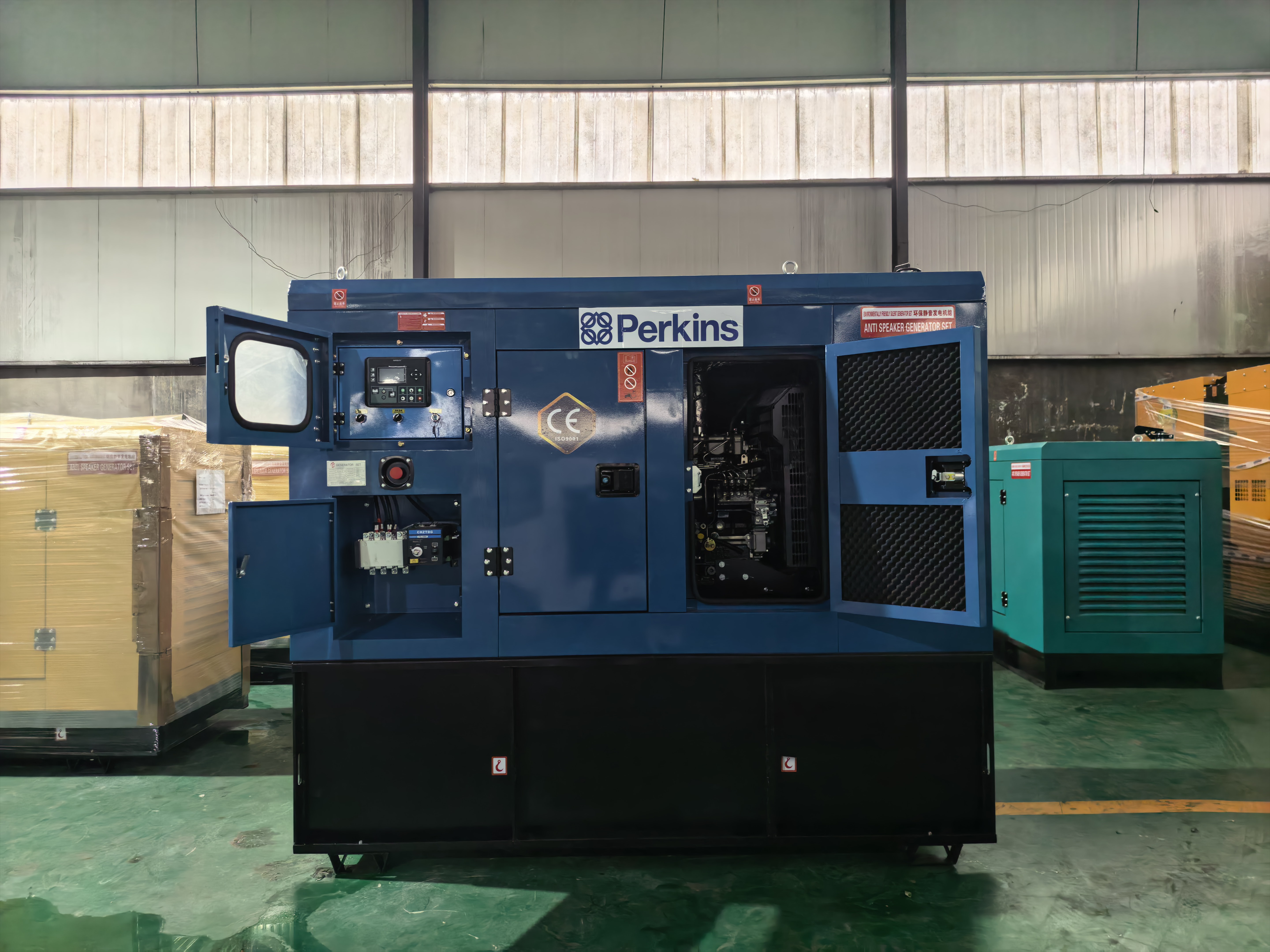Super Silent Weichai Yuchai Cumminss Diesel Generator 75kw 100kw 200kva 300kW Auto Start Remote Start Open Frame Portable Genset