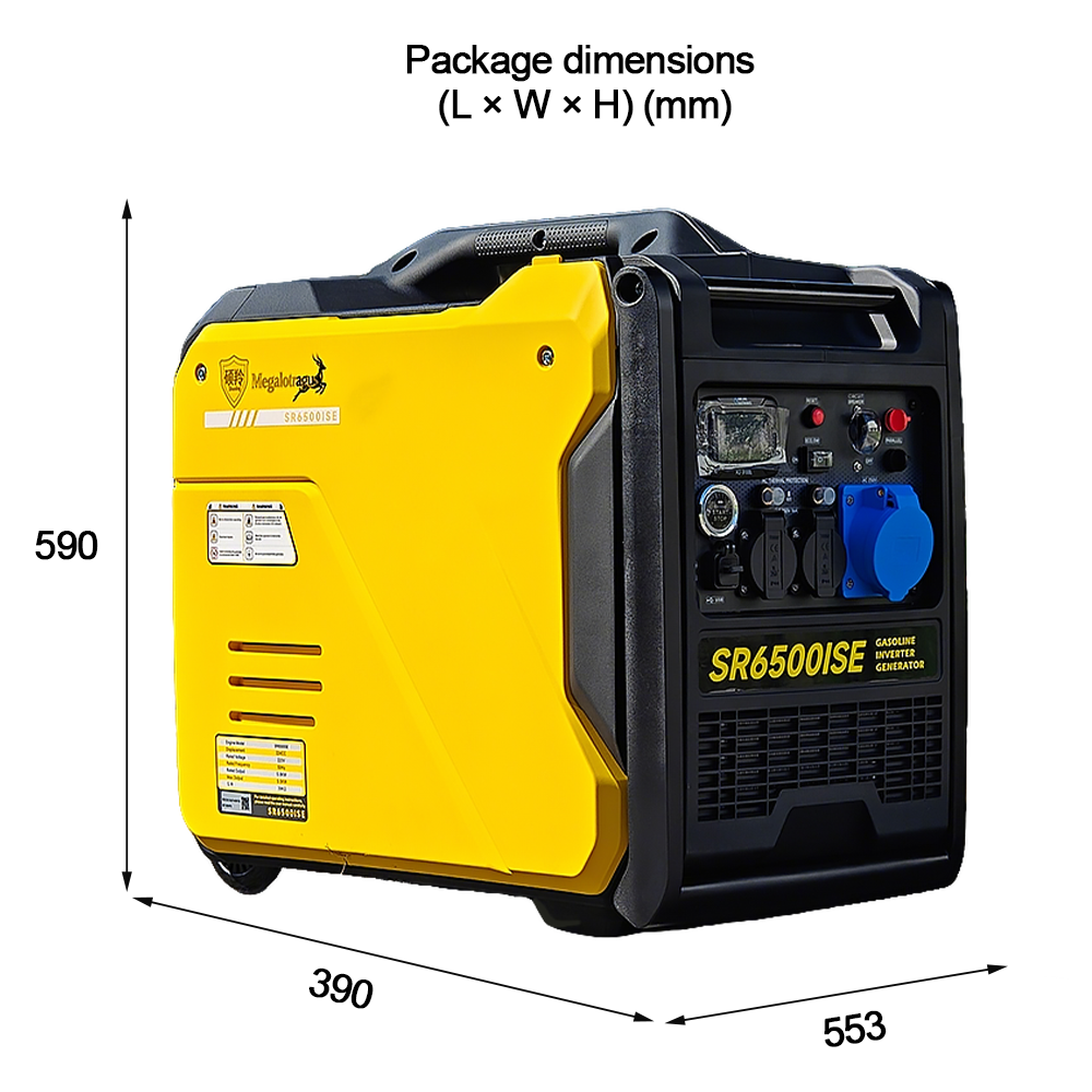 5KW 5000W Quiet Multi Fuel Inverter Generator 4 Stroke Portable Electric Start EPA Certified 50/60Hz Home Backup Outdoor Camping