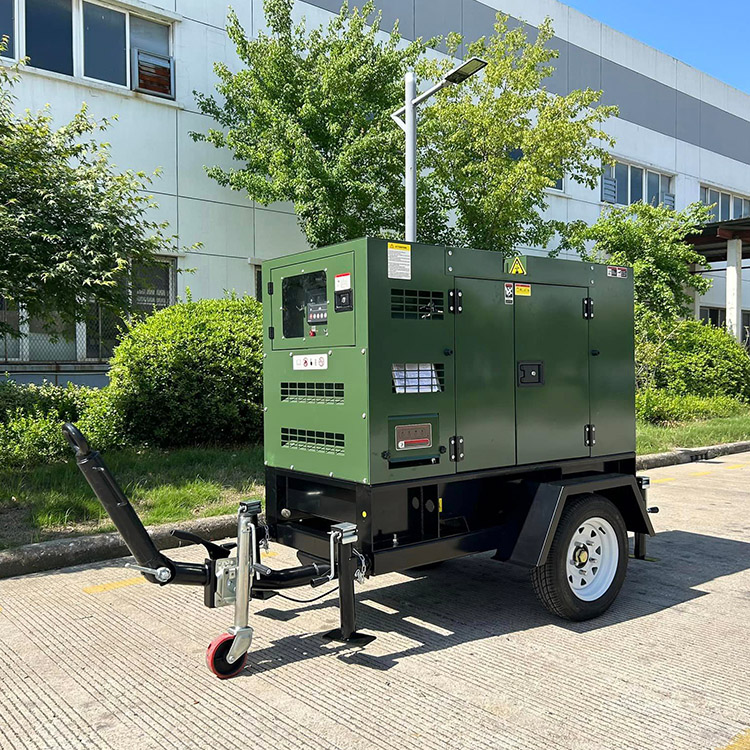 Reliable Soundproof Mobile Power by 60kva 70kva 80kva Perkings Silent Trailer Electricity Diesel Generation Generator Set