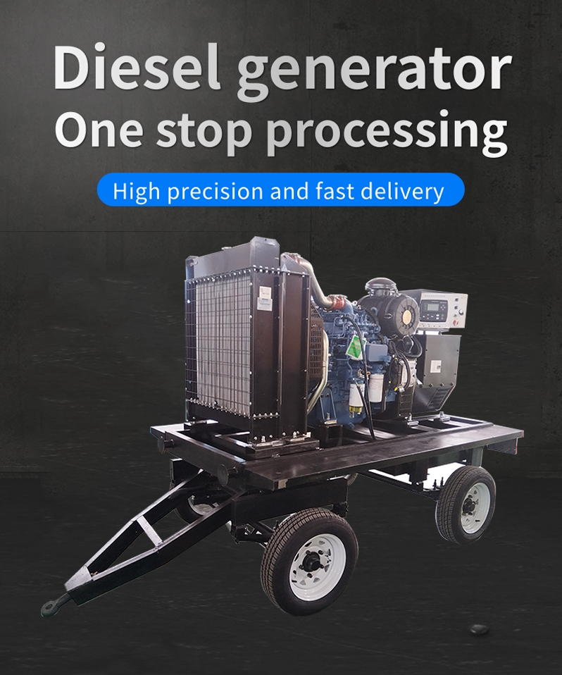 Free Energy Portable Standby 100kw Mobile Sound Proof Diesel Generator Set with Trailer