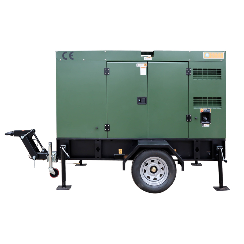 Jinte JT-12GF 12V DC Electric Start Three Phase Mobile Diesel Generator with Trailer