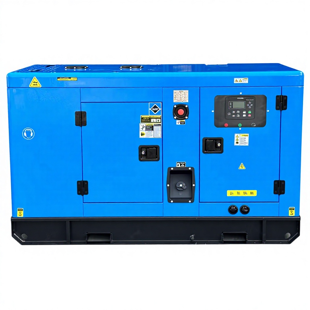 Portable AC Silent Diesel Generators 3 Phase Genset High Power 12kW-50kW Commercial Diesel Generator For Emergency Mobile Power