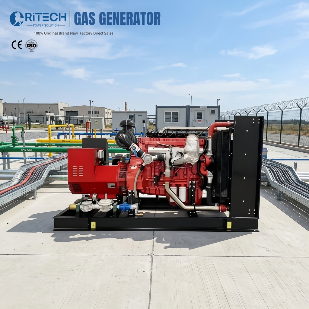 Ritech 20kw 30kw 40kw 60kw 50kw 75kw Silent Soundproof Natural Gas Generators Set For Home Three Phase Electric Power Generator