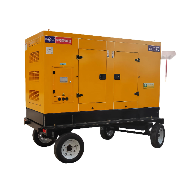 30kw/37.5kVA Electric Diesel Power Generator Mobile Trailer Generating Set with Power Engine for Outdoor Power