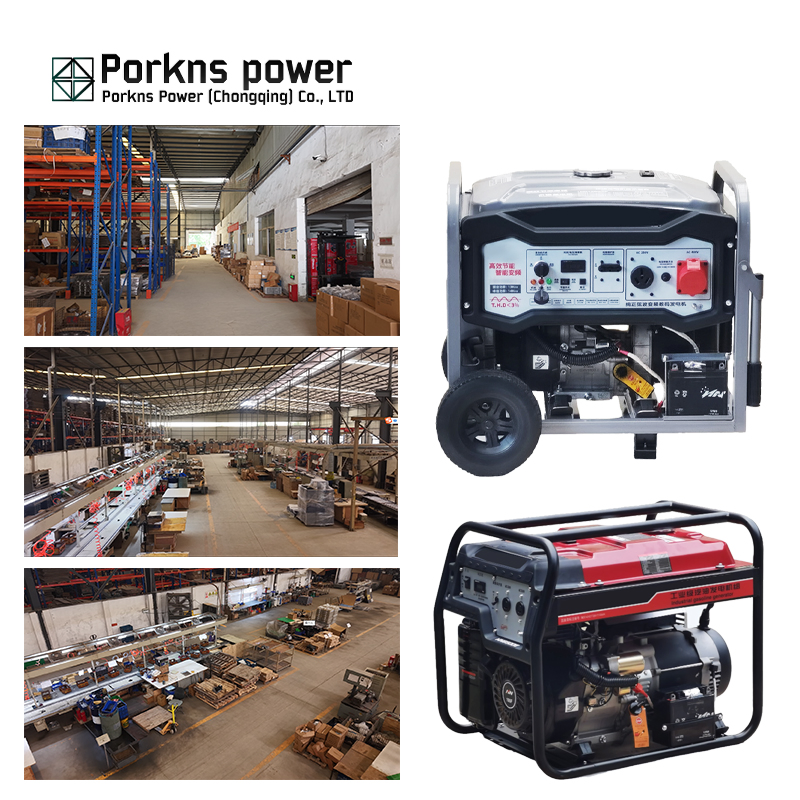 Porkns 3kw 5kw 8kw 10kw Gerador De Gasolina Ohv Open Frame Type Portable Gasoline Generator Set