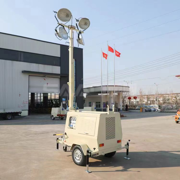Factory Price Brushless Alternator16kw 20kva Trailer Soundproof Mobile Silent Diesel Light Tower Generator with Smartgen