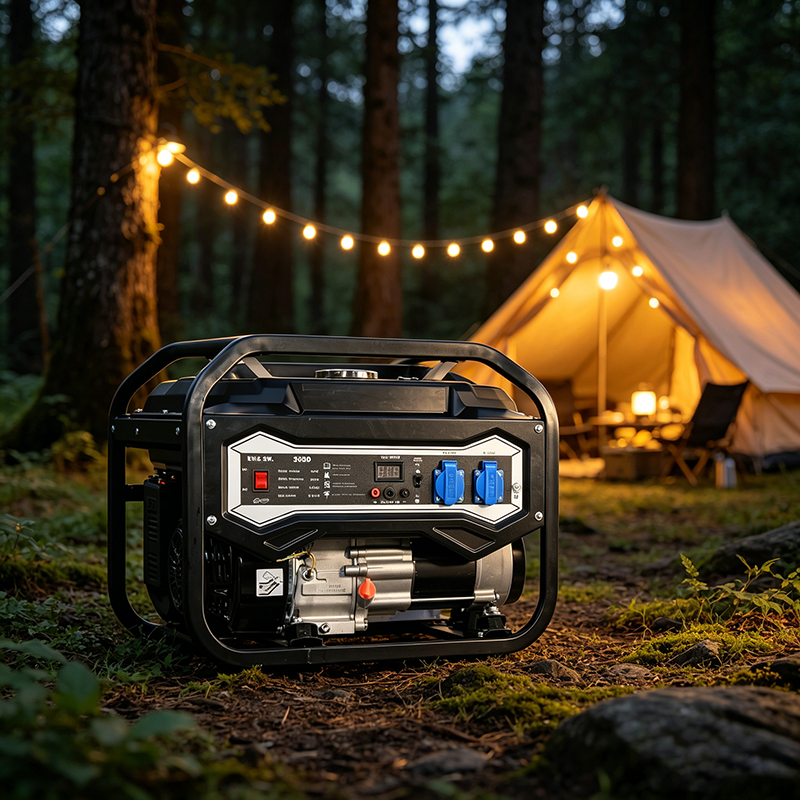 Multi Function Portable 3.0KW Gasoline Generator Silent Inverter Type US EU Plug Auto Start Waterproof Power Station