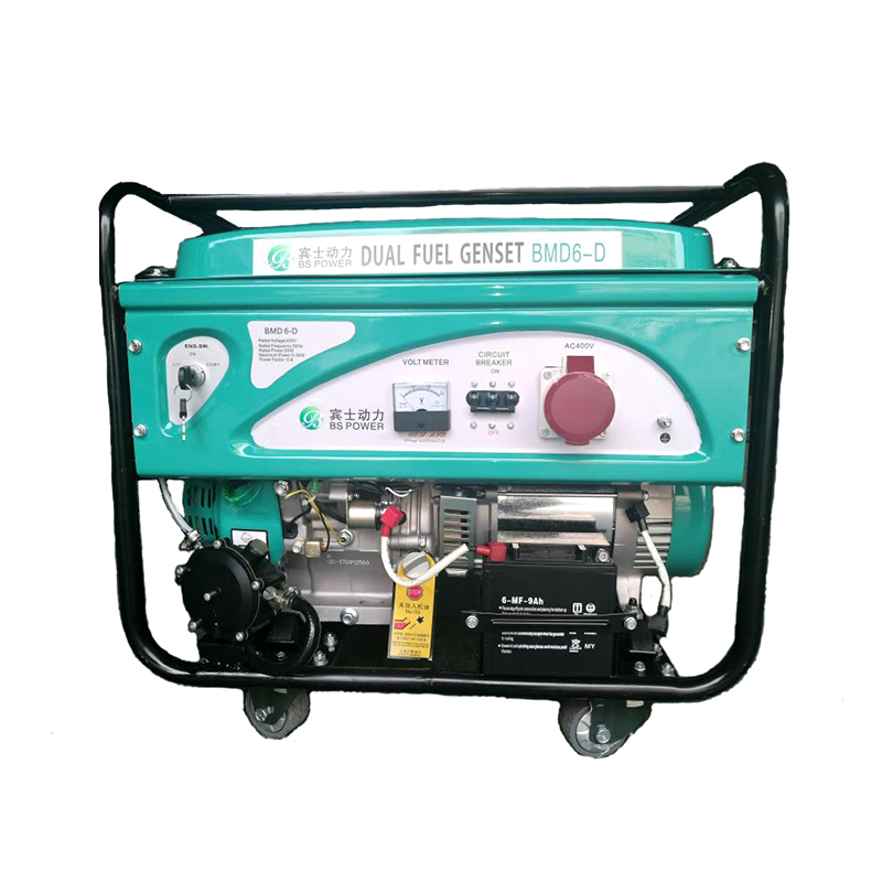 5KW 8KW 10KW 15kw Portable Gas Generator Dual Fuel Generator Set LPG Biogas Generator with Wheels for Home Use