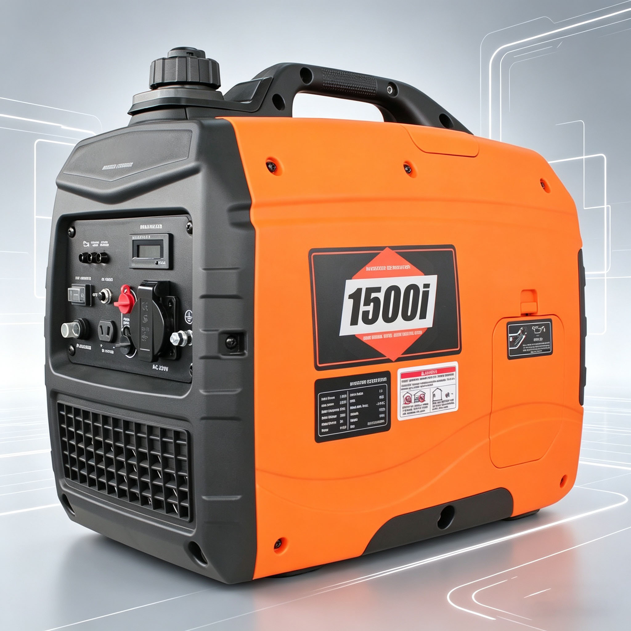 4-Stroke Single Phase Gasoline LPG Natural Gas Home Silent Recoil Start 220V/110V Generators With 3-9KW Power Ratings