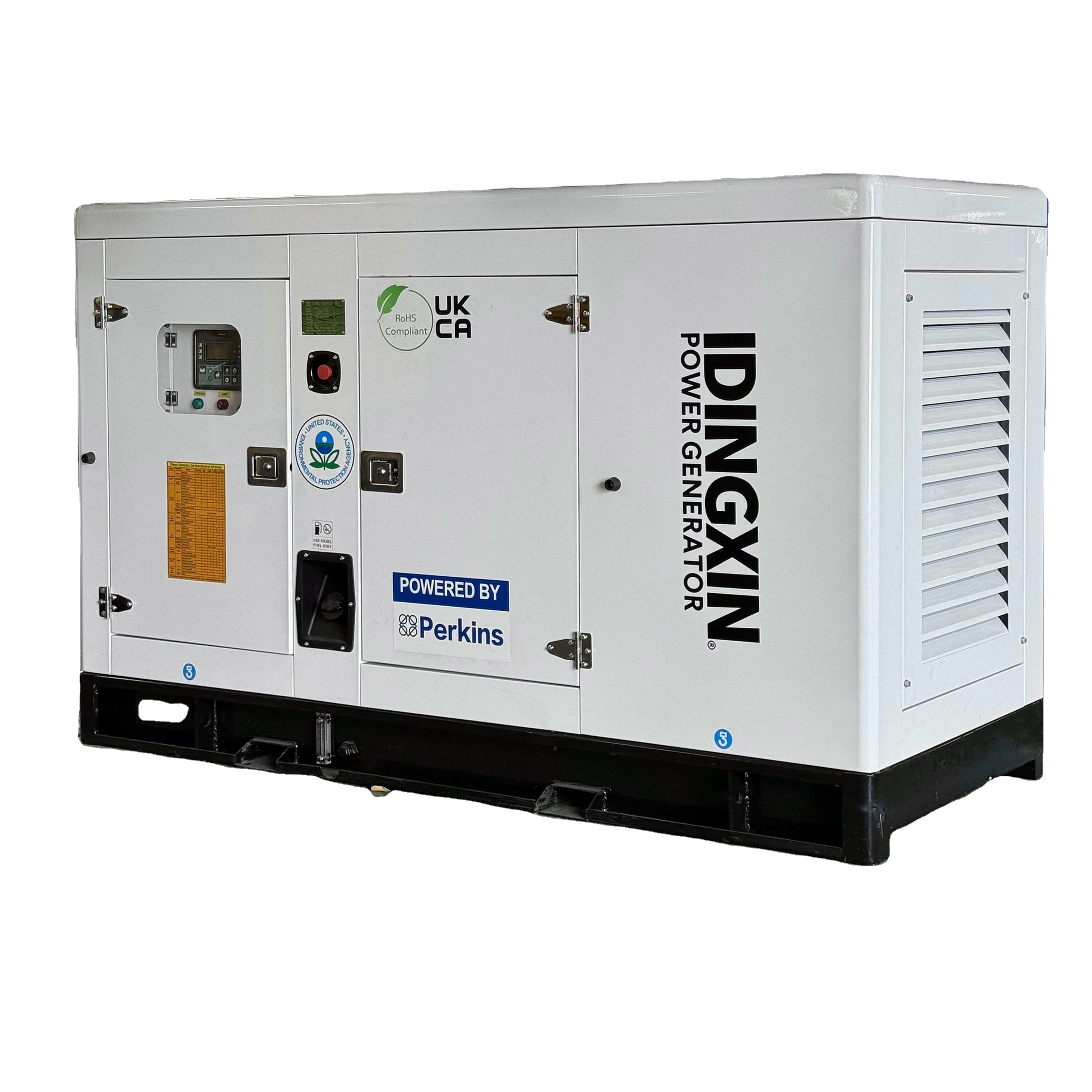 3-Phase Super Silent Diesel Generator Set 30kVA to 400kVA Industrial Electric Power Genset for Standby Emergency Use